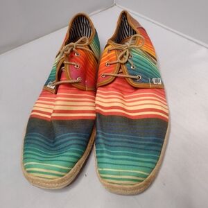 Zull Libero Di Essere Mens Textile Striped Oxfords Shoes Multicolor Size 29 A6